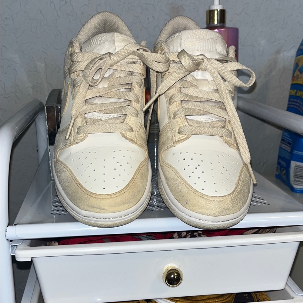 Nike Dunks In Cream and Tan